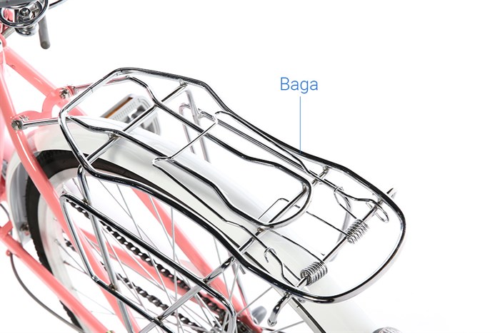 Xe Đạp Đường Phố City Fascino FM24 24 inch Màu Hồng nhạt