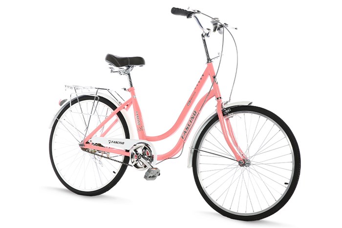 Xe Đạp Đường Phố City Fascino FM24 24 inch Màu Hồng nhạt