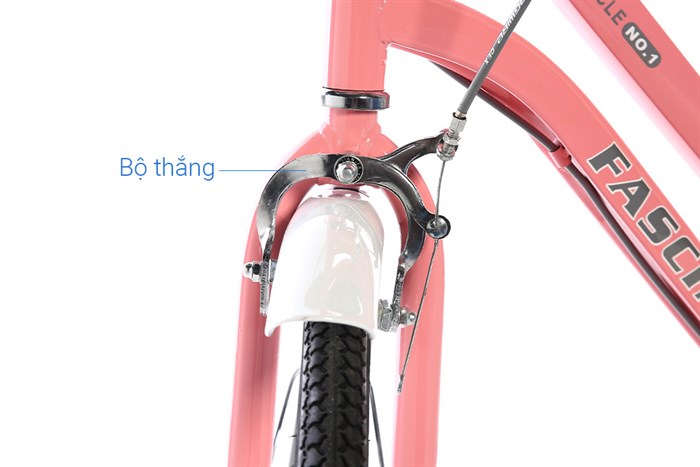 Xe Đạp Đường Phố City Fascino FM24 24 inch Màu Hồng nhạt