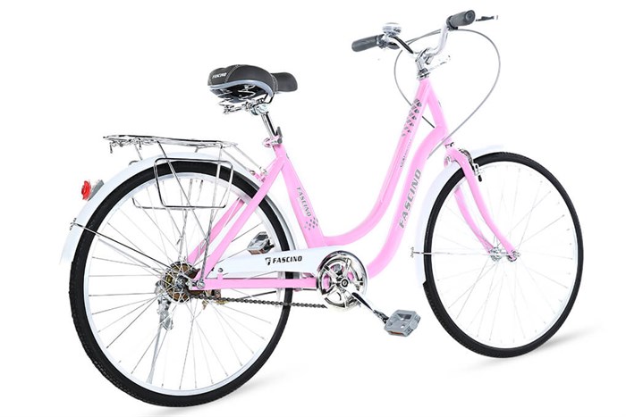 Xe Đạp Đường Phố City Fascino FM24 24 inch Màu Hồng phấn
