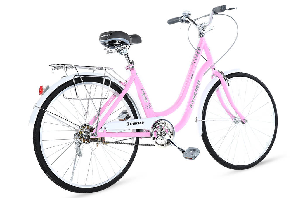 Xe Đạp Đường Phố City Fascino FM24 24 inch Màu Hồng phấn
