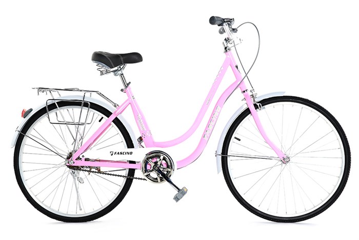 Xe Đạp Đường Phố City Fascino FM24 24 inch Màu Hồng phấn
