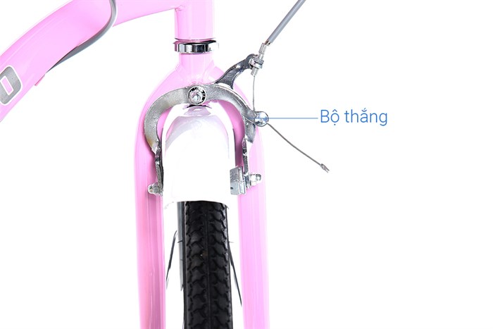 Xe Đạp Đường Phố City Fascino FM24 24 inch Màu Hồng phấn