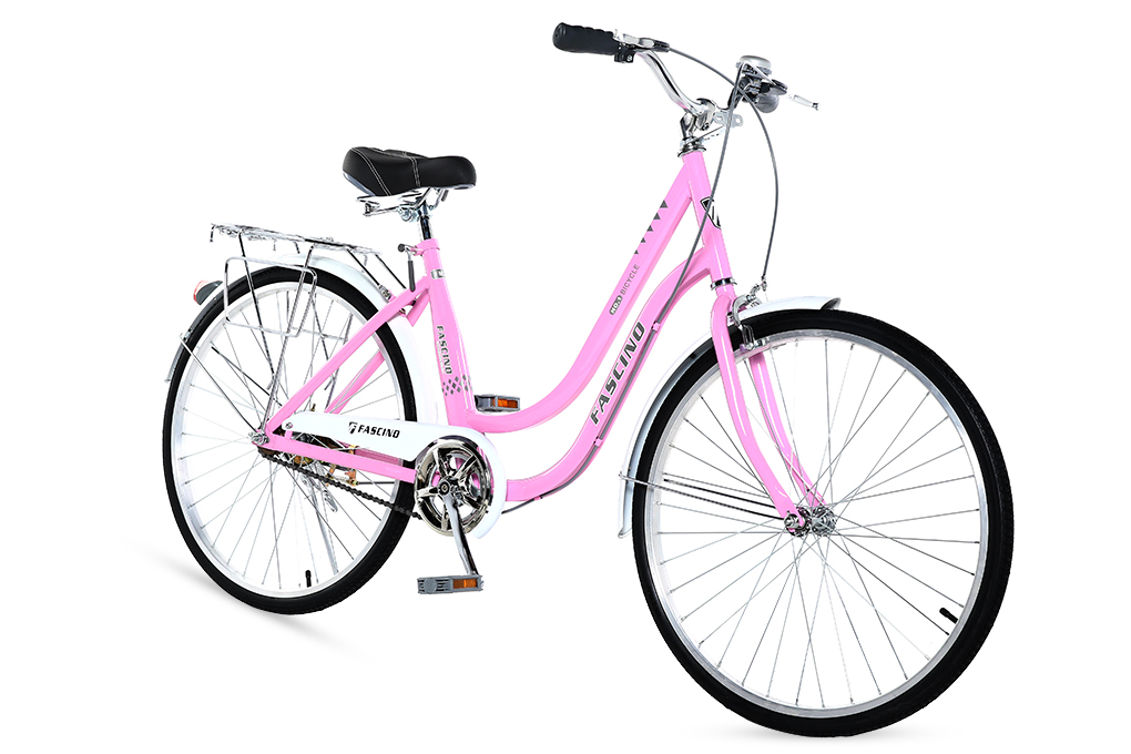 Xe Đạp Đường Phố City Fascino FM24 24 inch Màu Hồng phấn