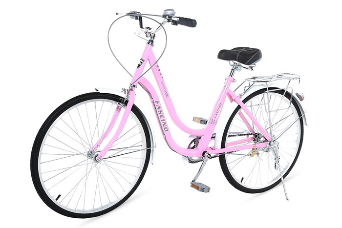 Xe Đạp Đường Phố City Fascino FM24 24 inch Màu Hồng phấn