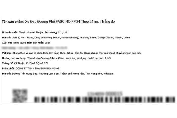 Xe Đạp Đường Phố City Fascino FM24 24 inch Màu Trắng - Đỏ