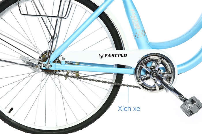 Xe Đạp Đường Phố City Fascino FM24 24 inch Màu Xanh Dương
