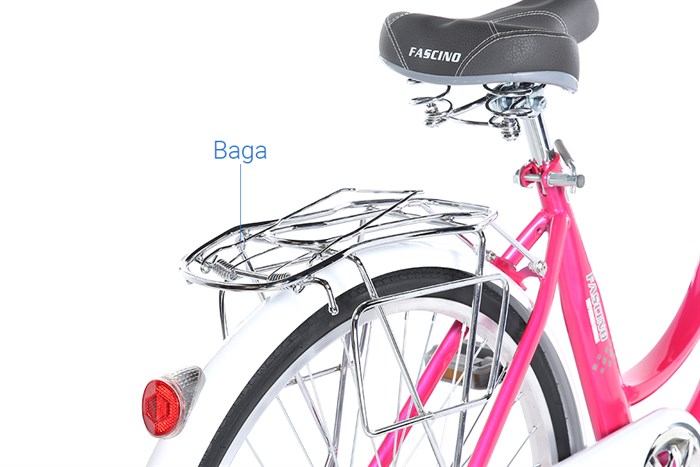 Xe Đạp Đường Phố City Fascino FM24 24 inch Màu Hồng