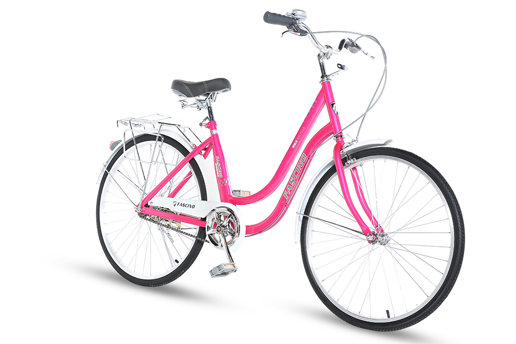 Xe Đạp Đường Phố City Fascino FM24 24 inch Màu Hồng
