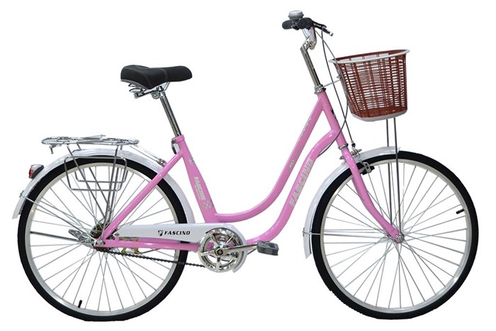Xe Đạp Đường Phố City Fascino FM26 26 inch Màu Hồng phấn