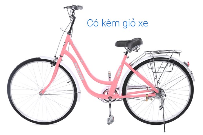 Xe Đạp Đường Phố City Fascino FM26 26 inch Màu Hồng nhạt
