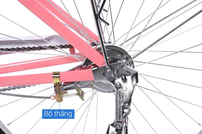 Xe Đạp Đường Phố City Fascino FM26 26 inch Màu Hồng nhạt