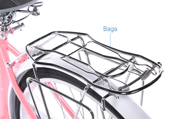 Xe Đạp Đường Phố City Fascino FM26 26 inch Màu Hồng nhạt