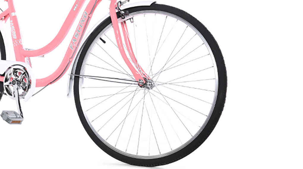 Xe đạp đường phố City Fascino FM26 26 inch Hồng có bánh xe tiêu chuẩn