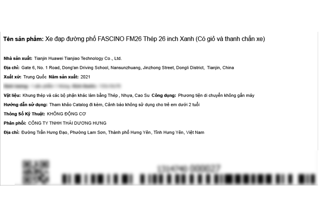 Xe Đạp Đường Phố City Fascino FM26 26 inch - 49