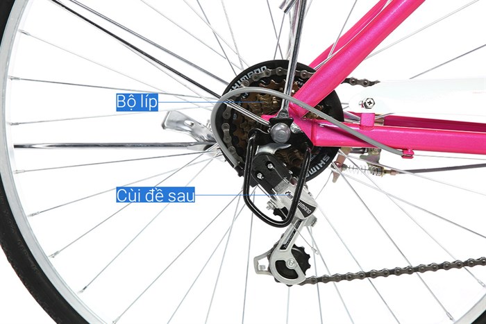 Xe Đạp Đường Phố City Fascino FD26 26 inch Màu Hồng