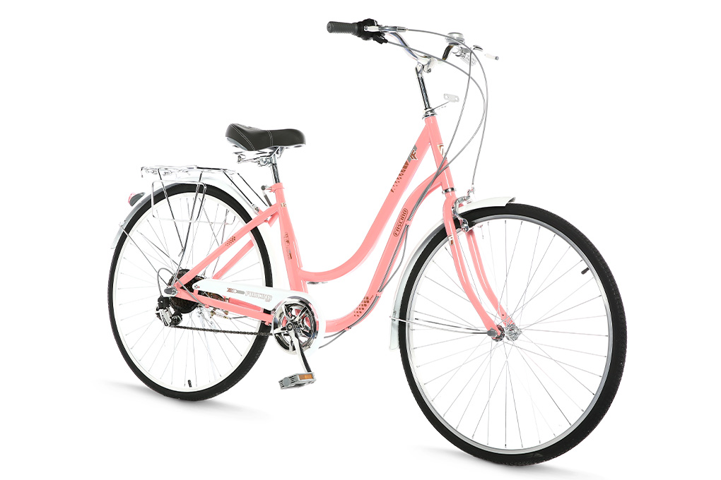 Xe Đạp Đường Phố City Fascino FD26 26 inch Màu Hồng nhạt