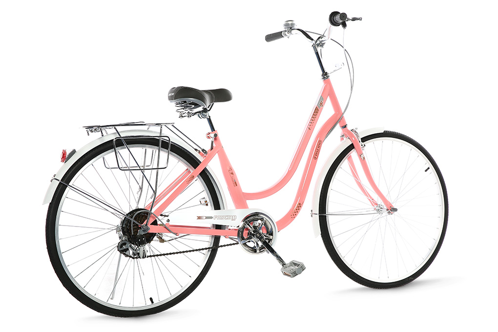 Xe Đạp Đường Phố City Fascino FD26 26 inch Màu Hồng nhạt