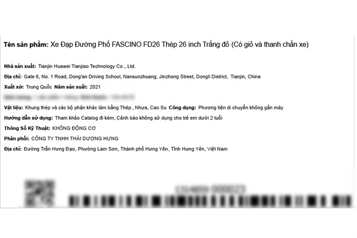 Xe Đạp Đường Phố City Fascino FD26 26 inch Màu Trắng - Đỏ