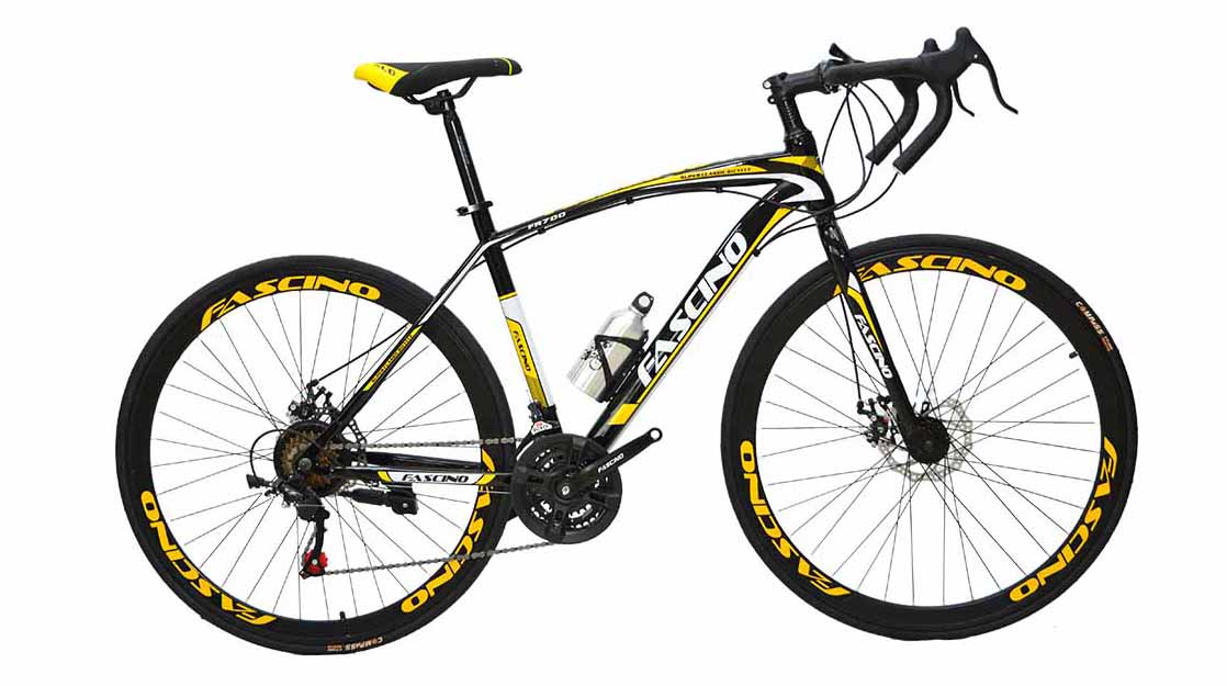Xe đạp thể thao Road Fascino FR700 27.5 inch Vàng thiết kế thể thao, hiện đại phù hợp xu hướng