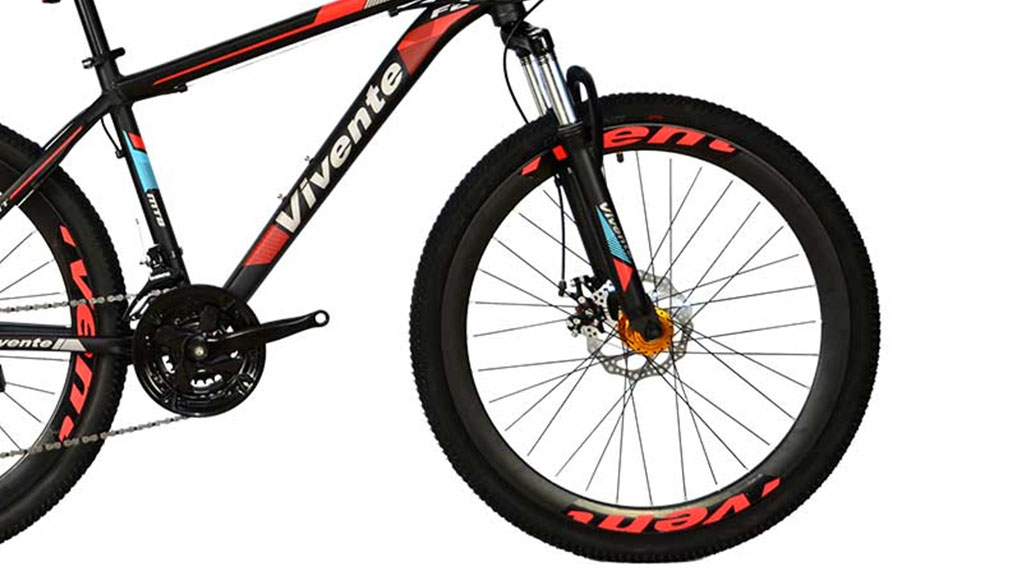 Xe đạp địa hình MTB Vivente 26F2 26 inch Đỏ có đường kính bánh xe linh hoạt