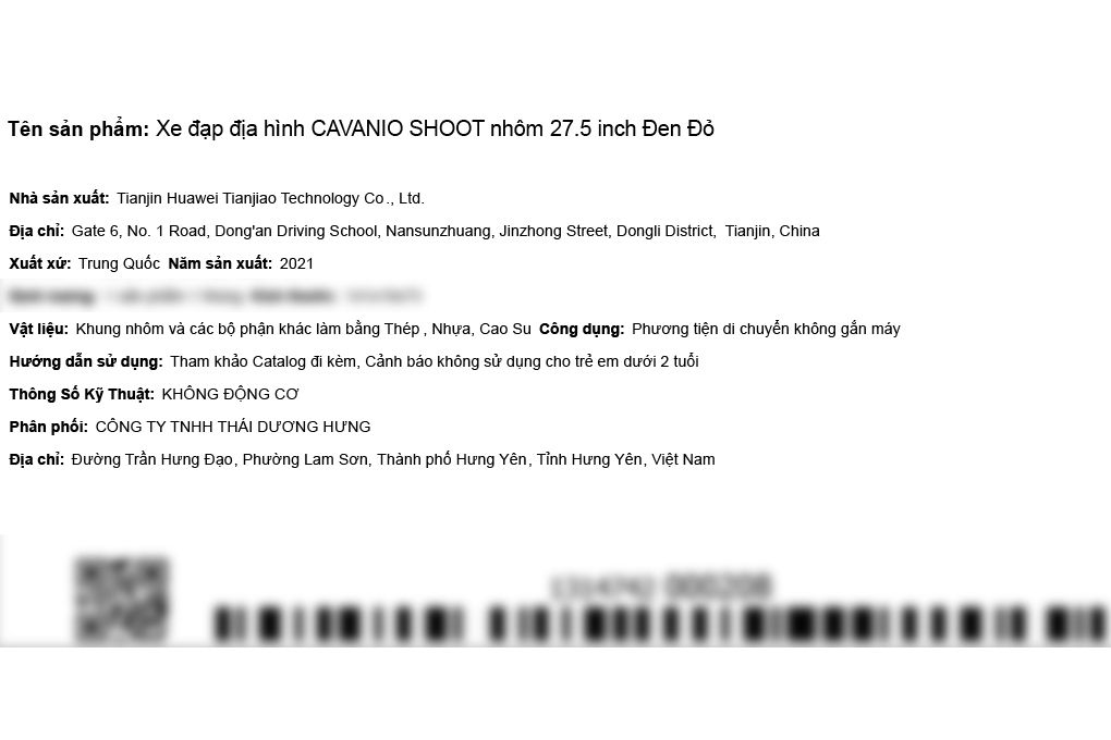 Xe Đạp Địa Hình MTB Cavanio Shoot 27.5 inch