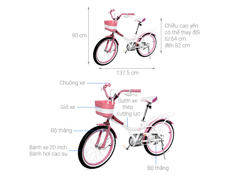 Xe đạp trẻ em RoyalBaby Jenny RB20G-4 20 inch