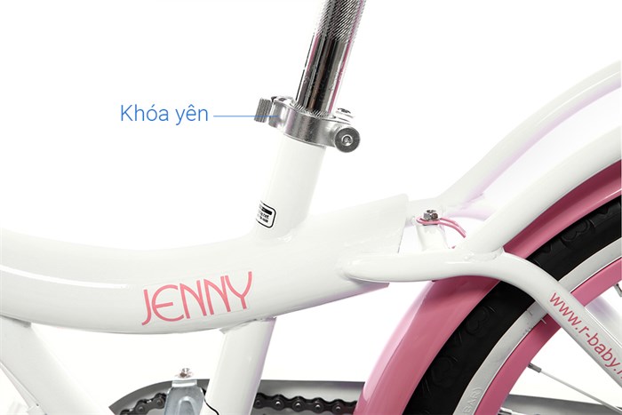 Xe đạp trẻ em RoyalBaby Jenny RB20G-4 20 inch Màu Trắng