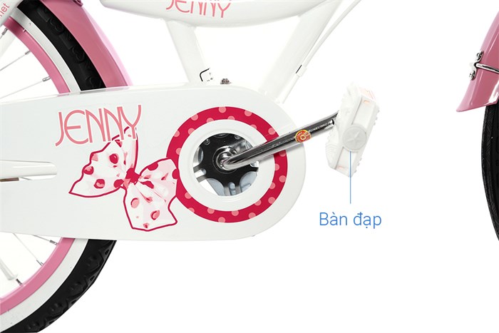 Xe đạp trẻ em RoyalBaby Jenny RB20G-4 20 inch Màu Trắng