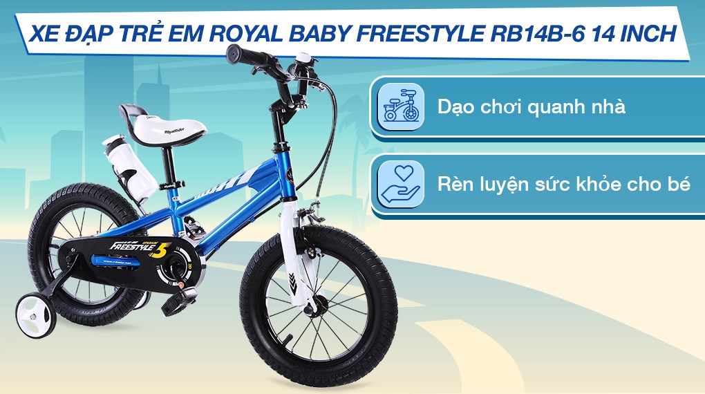 Xe Đạp Trẻ Em Royal Baby Freestyle RB14B-6 14 inch