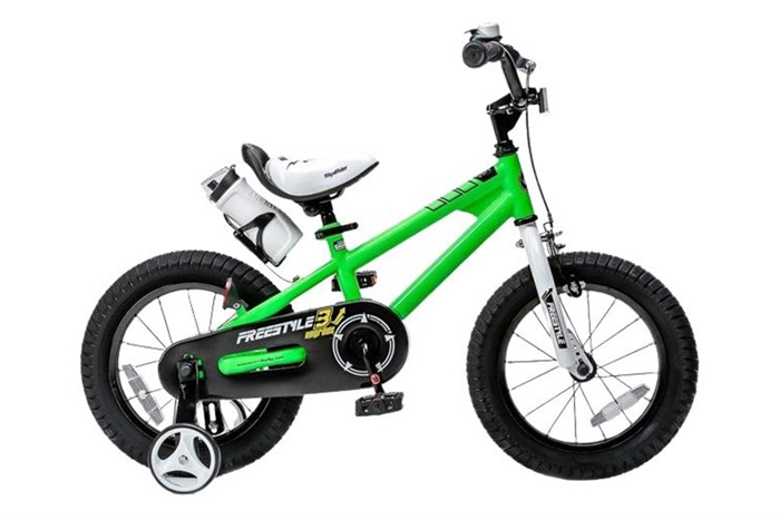 Xe Đạp Trẻ Em Royal Baby Freestyle RB14B-6 14 inch Màu Xanh lá