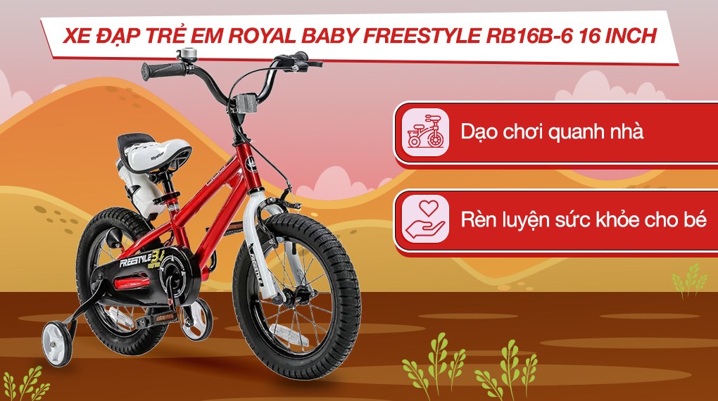 Xe Đạp Trẻ Em Royal Baby Freestyle RB16B-6 16 inch