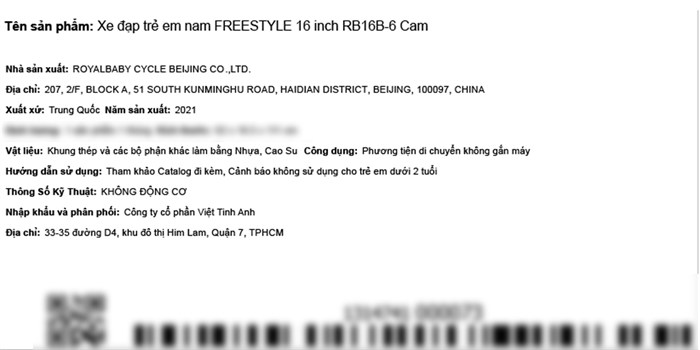 Xe Đạp Trẻ Em Royal Baby Freestyle RB16B-6 16 inch Màu Cam