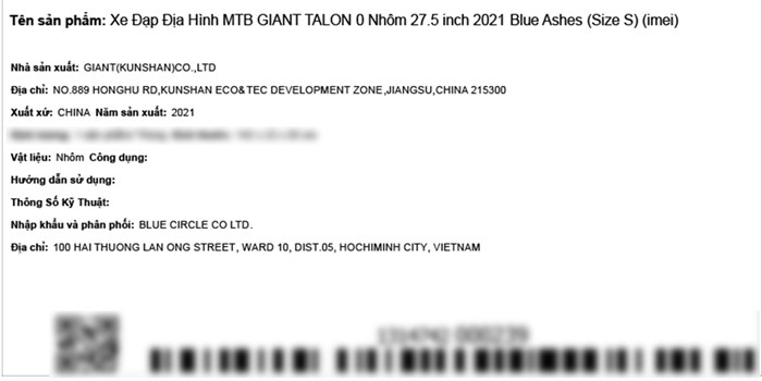 Xe Đạp Địa Hình MTB Giant Talon 0 27.5 inch Size S