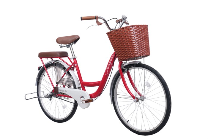 Xe Đạp Đường Phố City Thống Nhất New 24 24 inch Màu Đỏ