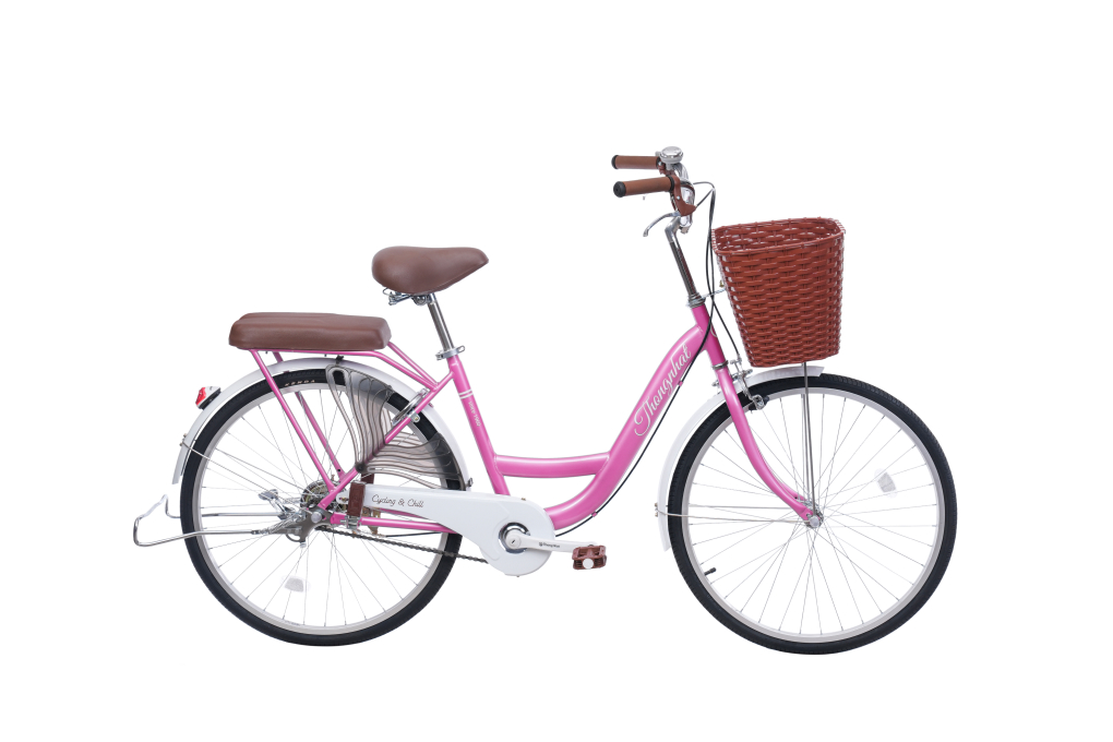 Xe Đạp Đường Phố City Thống Nhất New 24 24 inch Màu Hồng
