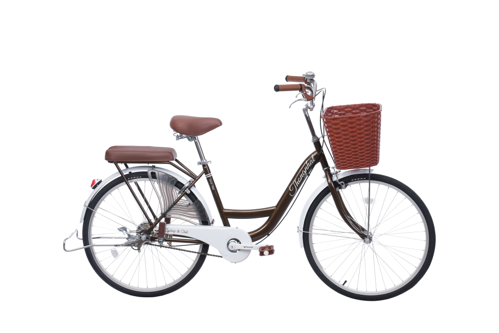 Xe Đạp Đường Phố City Thống Nhất New 24 24 inch Màu Nâu