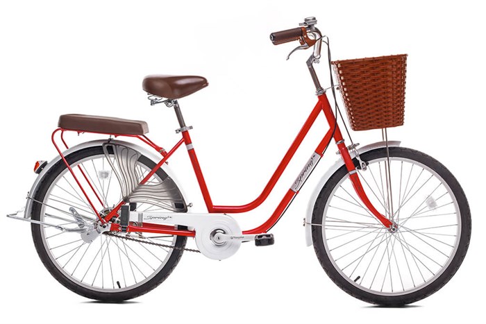 Xe Đạp Đường Phố City Thống Nhất LD 24-02 24 inch Màu Đỏ