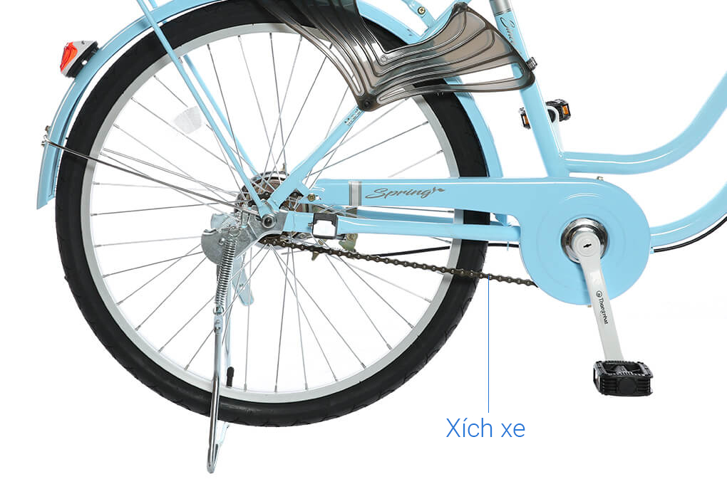 Xe Đạp Đường Phố City Thống Nhất LD 24-02 24 inch Màu Xanh
