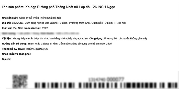 Xe Đạp Đường Phố City Thống Nhất Lốp Đỏ 26 inch Nữ