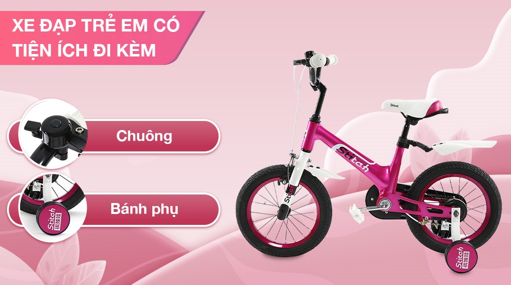 Xe Đạp Trẻ Em Stitch HurriCane JS101-14 14 inch
