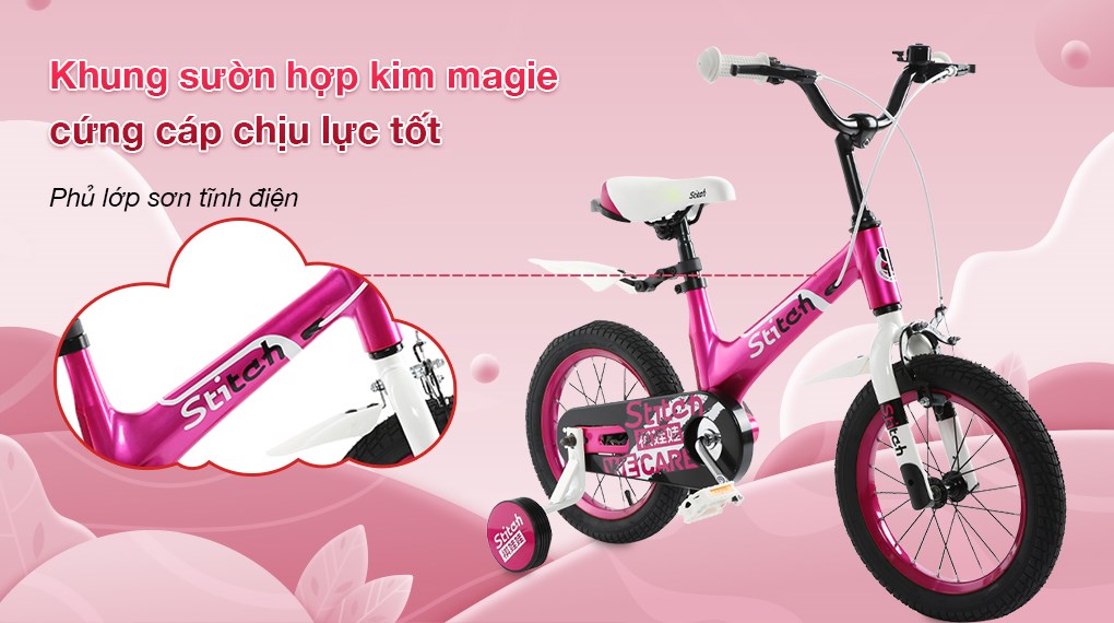 Xe Đạp Trẻ Em Stitch HurriCane JS101-14 14 inch