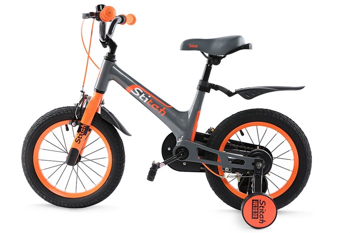 Xe Đạp Trẻ Em Stitch HurriCane JS101-14 14 inch Màu Xám