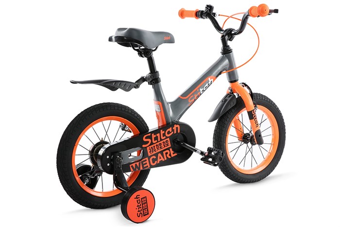 Xe Đạp Trẻ Em Stitch HurriCane JS101-14 14 inch Màu Xám