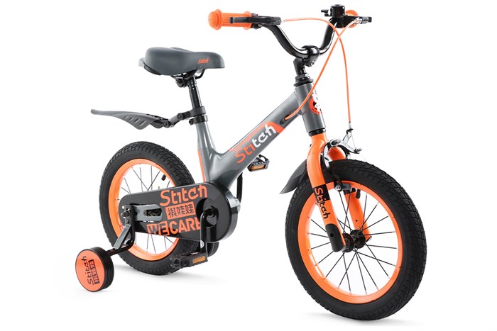 Xe Đạp Trẻ Em Stitch HurriCane JS101-14 14 inch Màu Xám