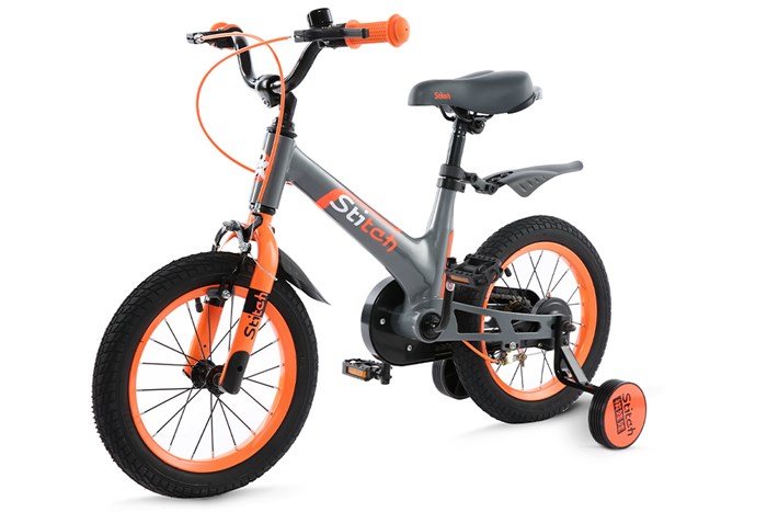 Xe Đạp Trẻ Em Stitch HurriCane JS101-14 14 inch Màu Xám