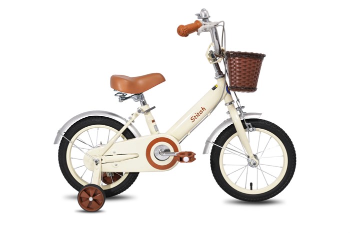Xe Đạp Trẻ Em Stitch Forest Princess JY906-14 14 inch Màu Kem
