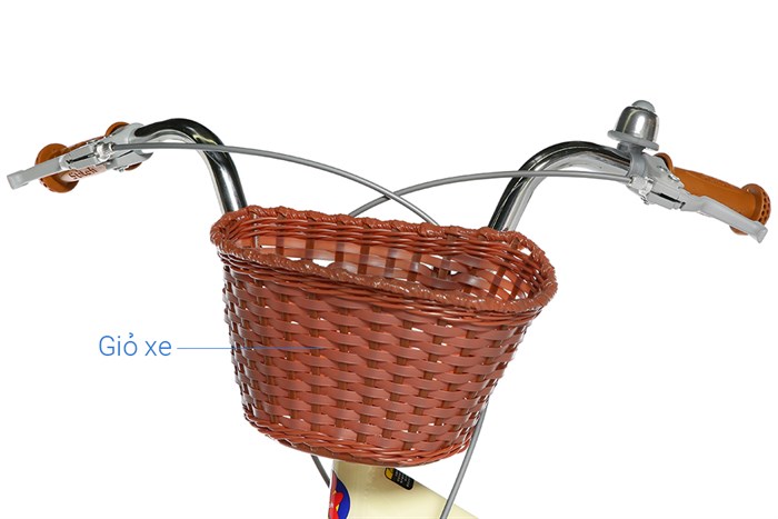 Xe Đạp Trẻ Em Stitch Forest Princess JK906-18 18 inch Màu Kem