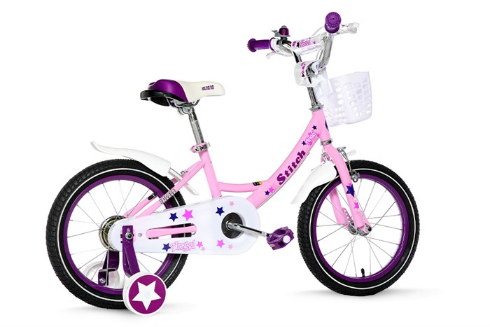 Xe Đạp Trẻ Em Stitch British Girl JY909-14 14 inch Màu Hồng