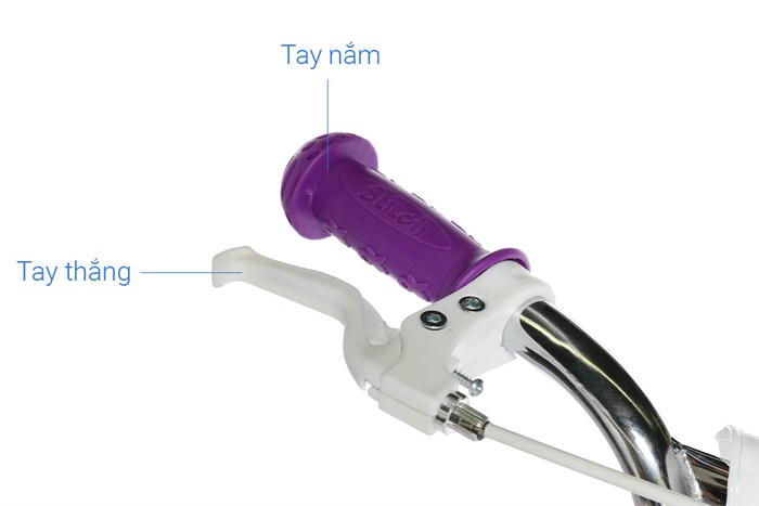 Xe Đạp Trẻ Em Stitch British Girl JY909-14 14 inch Màu Hồng